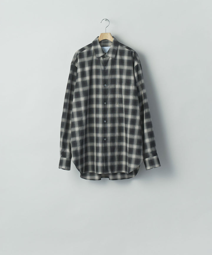 ssstein(シュタイン)のCOTTON VISCOSE OVERSIZED LS SHIRT - BLACK OMBREの公式通販サイトsession福岡セレクトショップ