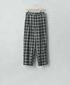 【ssstein】 COTTON VISCOSE WIDE EASY TROUSERS - BLACK OMBRE