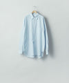 【ssstein】 PIMA COTTON OVERSIZED REGULAR COLLAR SHIRT - OFF BLUE