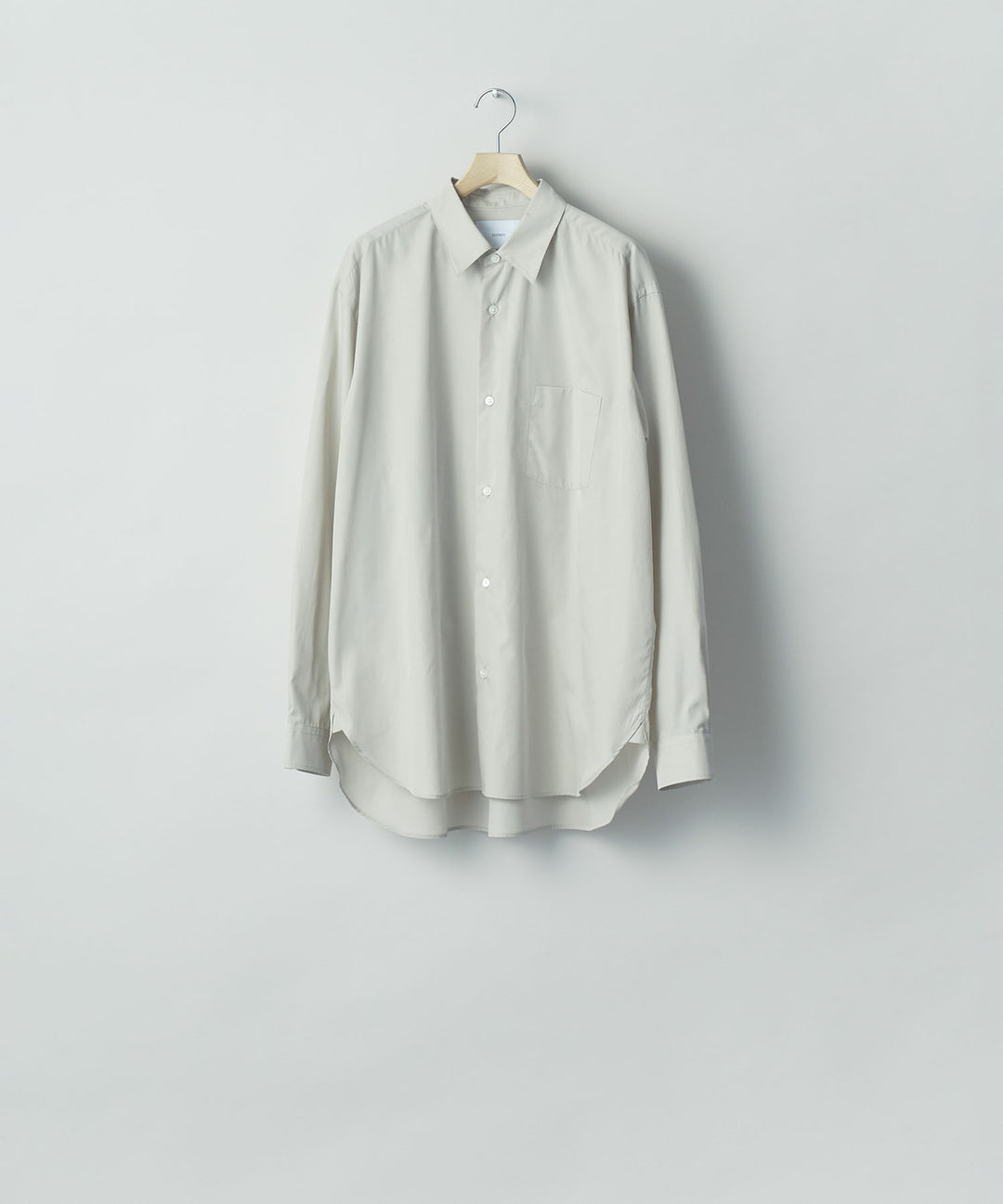 ssstein(シュタイン)の PIMA COTTON OVERSIZED REGULAR COLLAR SHIRT - OFF GREYの公式通販サイトsession福岡セレクトショップ