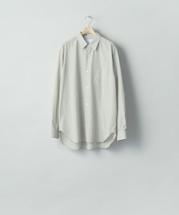 ssstein(シュタイン)の PIMA COTTON OVERSIZED REGULAR COLLAR SHIRT - OFF GREYの公式通販サイトsession福岡セレクトショップ