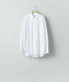 【ssstein】 PIMA COTTON OVERSIZED REGULAR COLLAR SHIRT - OFF WHITE