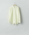 【ssstein】 PIMA COTTON OVERSIZED REGULAR COLLAR SHIRT - YELLOW