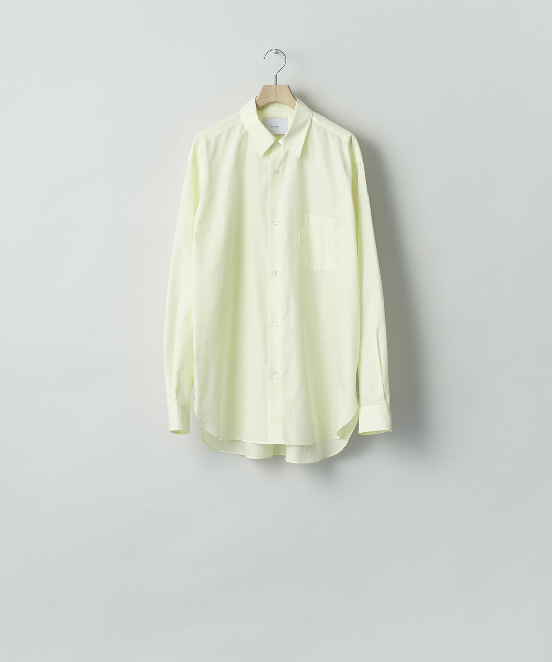 ssstein(シュタイン)の PIMA COTTON OVERSIZED REGULAR COLLAR SHIRT - YELLOWの公式通販サイトsession福岡セレクトショップ