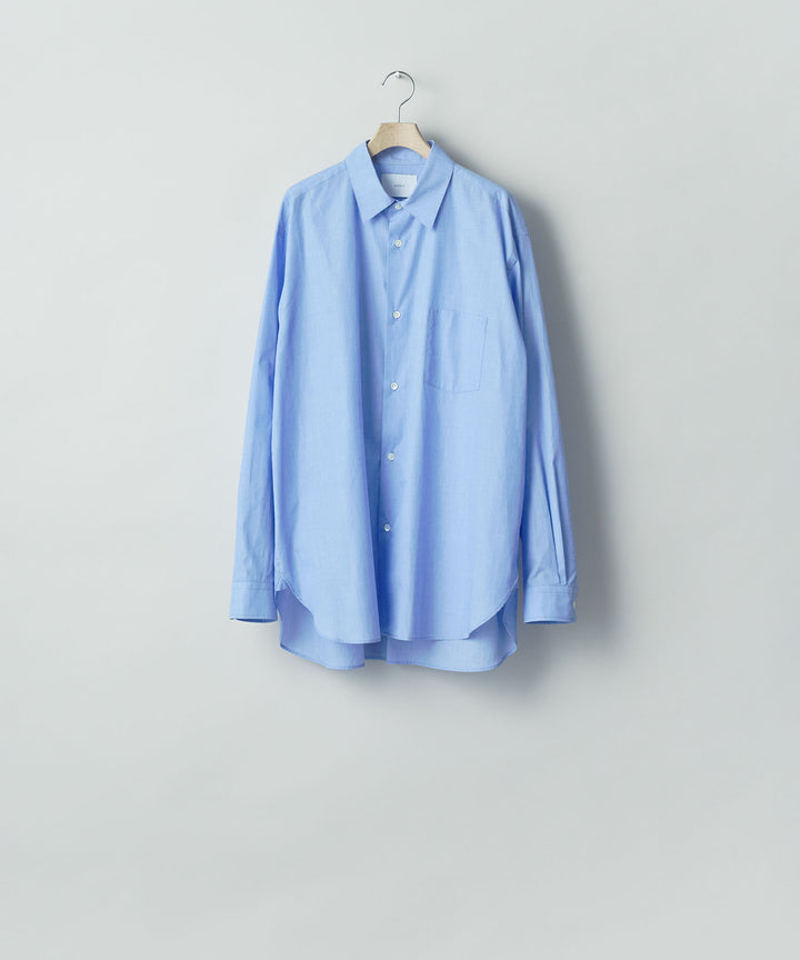 ssstein(シュタイン)のSMOOTH COTTON OVERSIZED REGULAR COLLAR SHIRT - BLUEの公式通販サイトsession福岡セレクトショップ