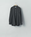 【ssstein】 COTTON SILK OVERSIZED LS SHIRT - BLACK