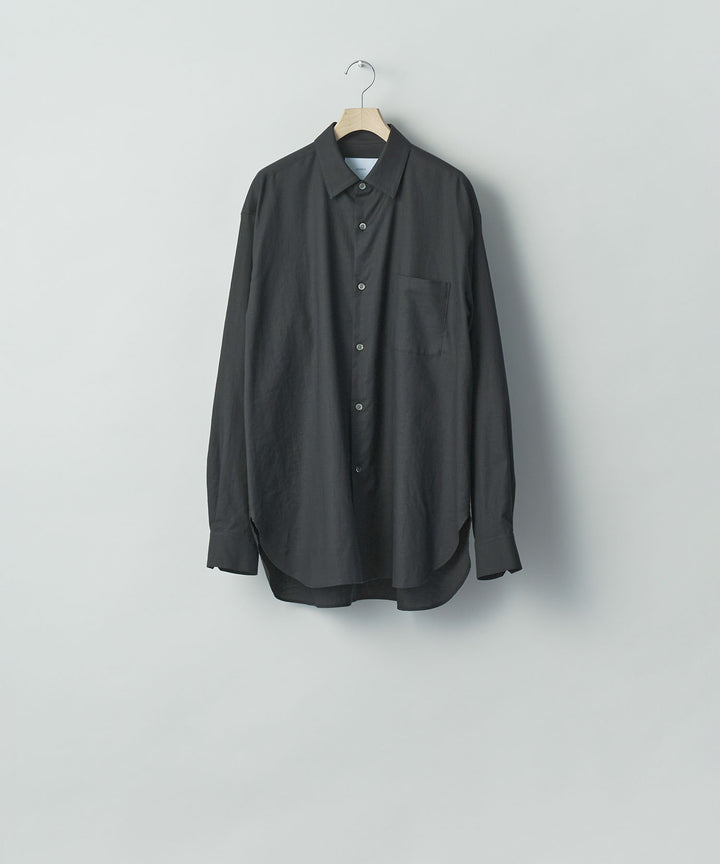 ssstein(シュタイン)のCOTTON SILK OVERSIZED LS SHIRT - BLACKの公式通販サイトsession福岡セレクトショップ