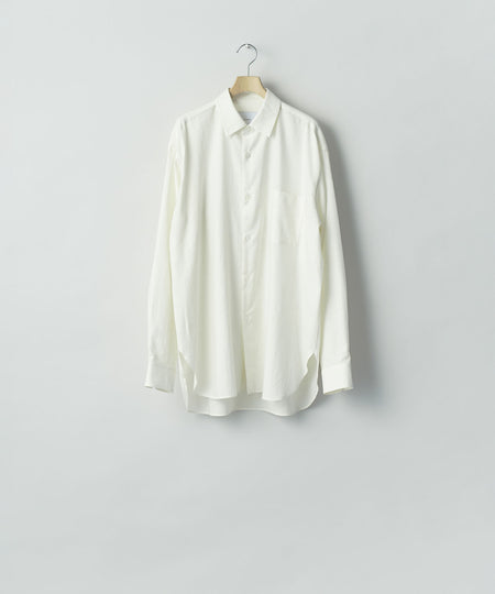 【ssstein】 COTTON SILK OVERSIZED LS SHIRT - CREAM