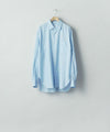 【ssstein】 COTTON SILK OVERSIZED LS SHIRT - SAX
