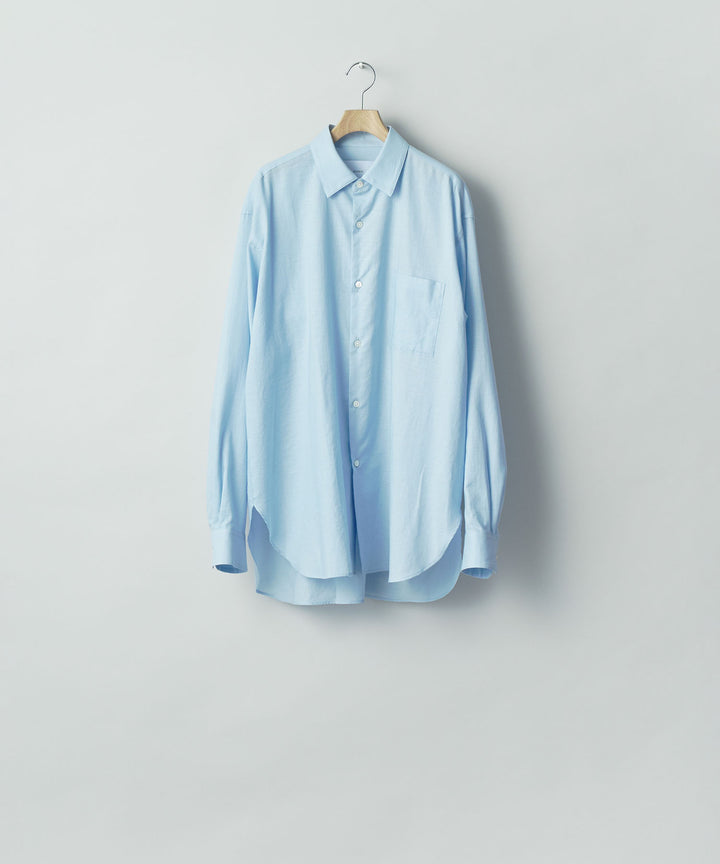 ssstein(シュタイン)のCOTTON SILK OVERSIZED LS SHIRT - SAXの公式通販サイトsession福岡セレクトショップ