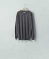 【ssstein】 FINE WOOL OVERSIZED LONG SLEEVE TEE - CHARCOAL