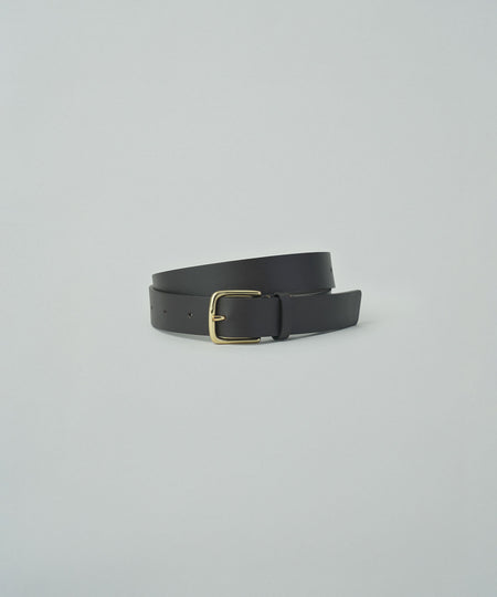 【ssstein】CLASSIC LEATHER BELT (PINNED BUCKLE) - DARK BROWN