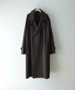 画像をギャラリービューアに読み込む, ssstein(シュタイン)のCOTTON SATIN OVERSIZED DOUBLE BREASTED COAT - DARK BROWNの公式通販サイトsession福岡セレクトショップ
