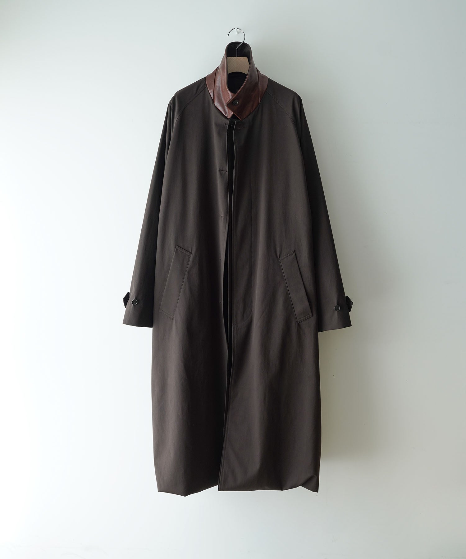 ssstein(シュタイン)のOVERSIZED LAYERED COMBINATION COAT - DARK BROWNの公式通販サイトsession福岡セレクトショップ
