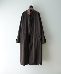 ssstein / シュタイン】OVERSIZED LAYERED COMBINATION COAT - DARK