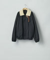 【ssstein】MOUTON COLLAR PADDED JACKET - DARK NAVY