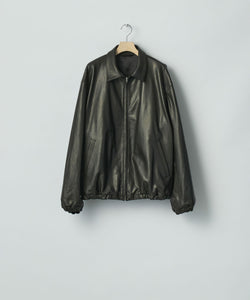 ssstein / シュタイン】LAMBS LEATHER LIGHT ZIP JACKET - BLACK