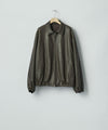 【ssstein】LAMBS LEATHER LIGHT ZIP JACKET - DARK BROWN