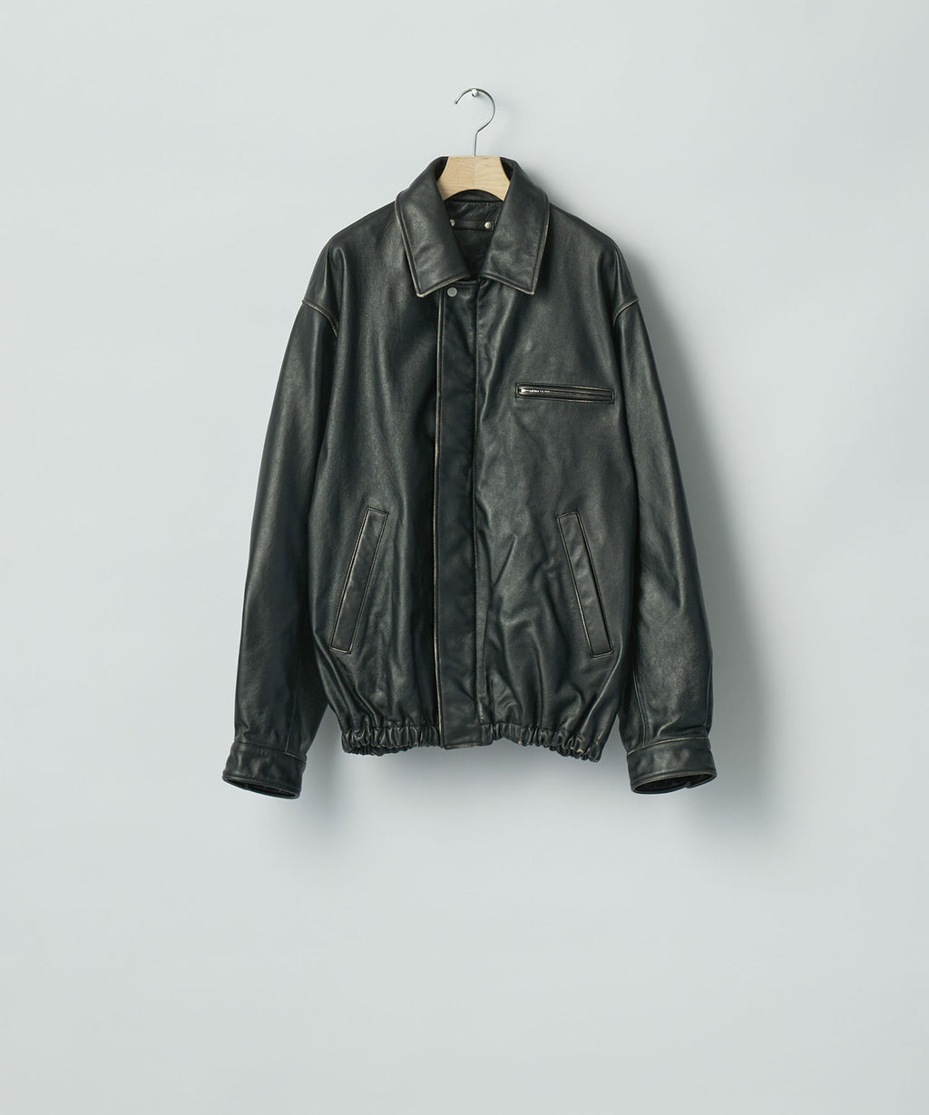 ssstein(シュタイン)のCOW LEATHER VINTAGE ZIP JACKET - BLACKの公式通販サイトsession福岡セレクトショップ