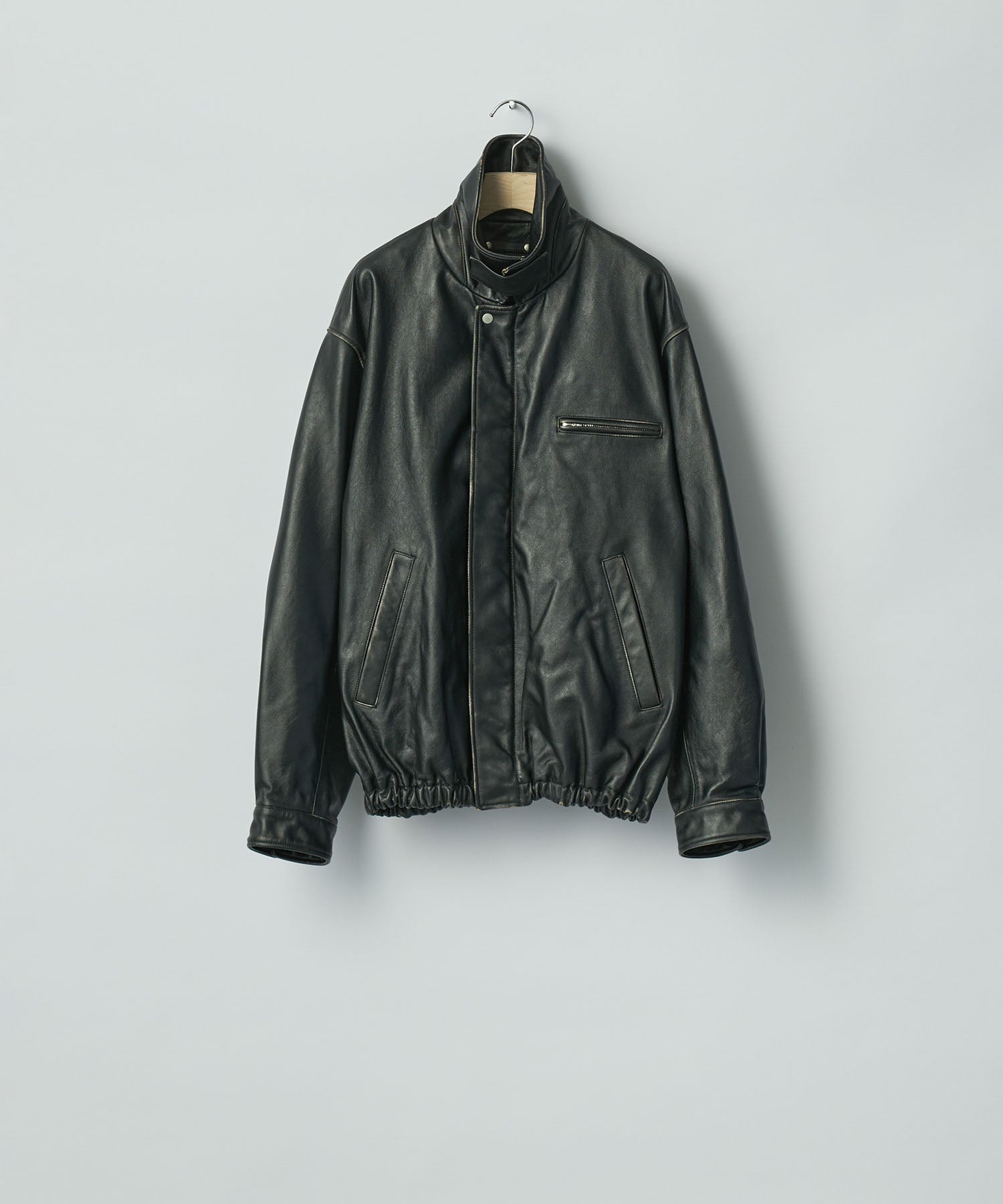 ssstein(シュタイン)のCOW LEATHER VINTAGE ZIP JACKET - BLACKの公式通販サイトsession福岡セレクトショップ