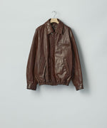 画像をギャラリービューアに読み込む, ssstein(シュタイン)のCOW LEATHER VINTAGE ZIP JACKET - BROWNの公式通販サイトsession福岡セレクトショップ
