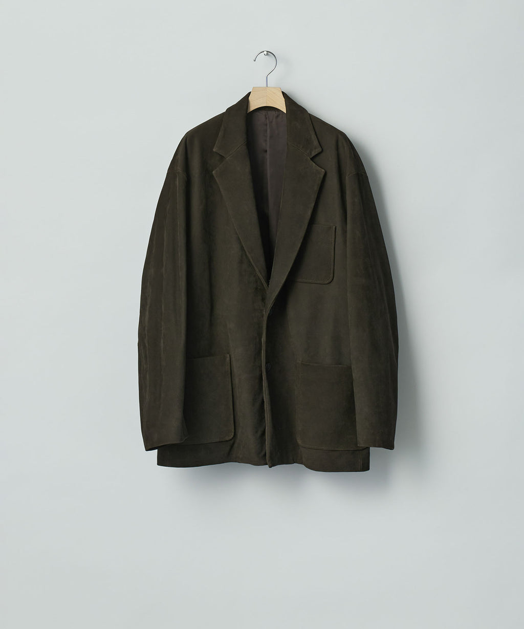 ssstein(シュタイン)のCOW NUBUCK BLAZER - DARK BROWNの公式通販サイトsession福岡セレクトショップ