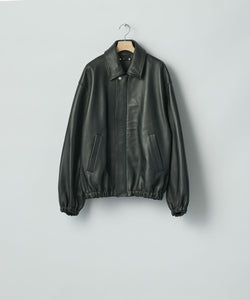 ssstein / シュタイン】SHEEP LEATHER ZIP SHORT JACKET - BLACK