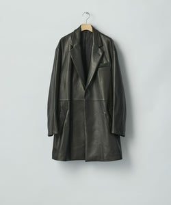 ssstein / シュタイン】LAMBS LEATHER HALF COAT - BLACK | 公式通販
