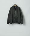 【ssstein】SHRUNK NYLON OVERSIZED FLIGHT JACKET - BLACK