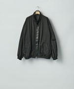 画像をギャラリービューアに読み込む, ssstein(シュタイン)のSHRUNK NYLON OVERSIZED FLIGHT JACKET - BLACKの公式通販サイトsession福岡セレクトショップ
