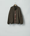 【ssstein】SHRUNK NYLON OVERSIZED FLIGHT JACKET - DARK BROWN