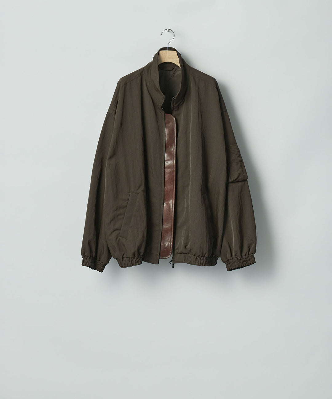 ssstein(シュタイン)のSHRUNK NYLON OVERSIZED FLIGHT JACKET - DARK BROWNの公式通販サイトsession福岡セレクトショップ