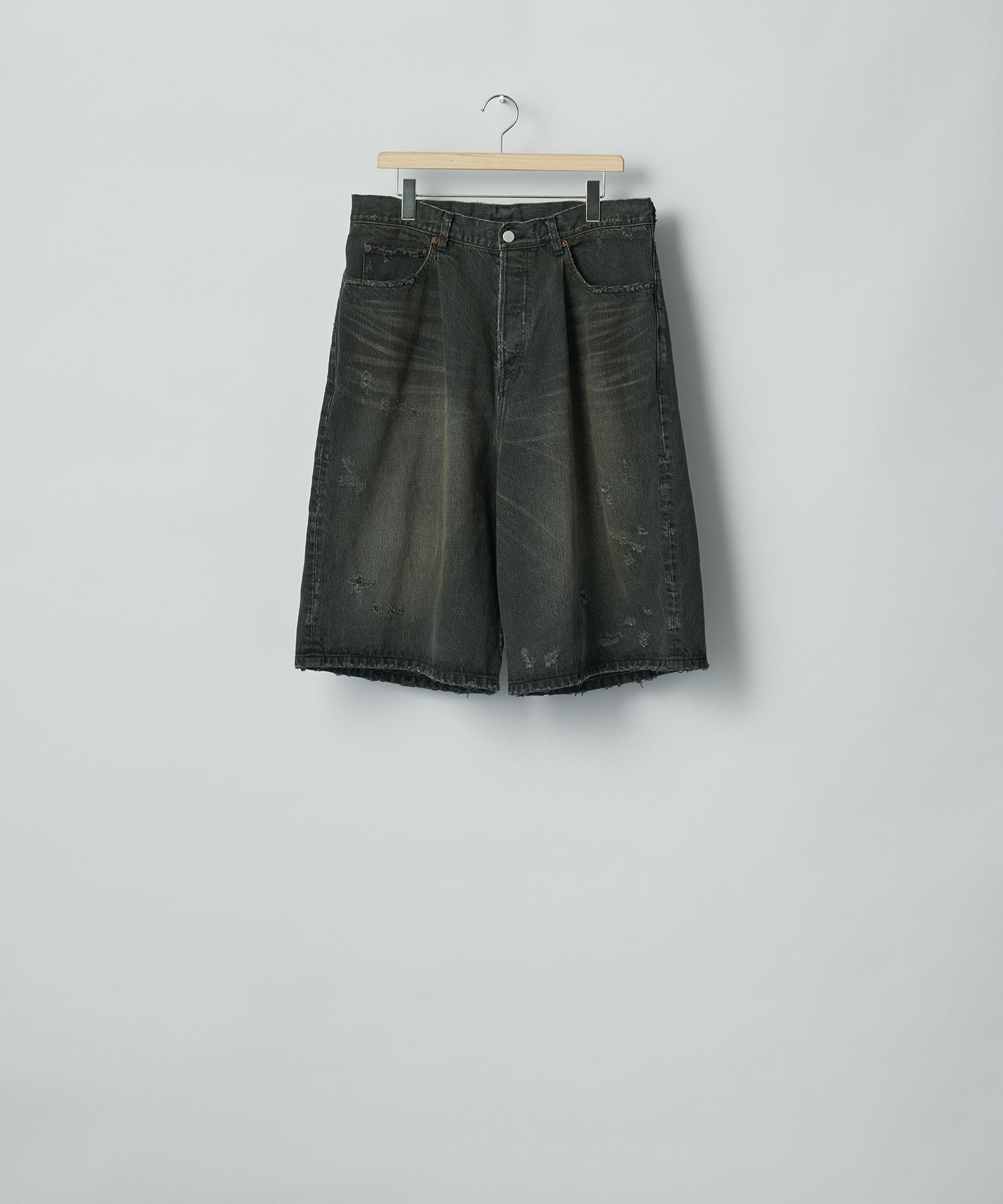 ssstein / シュタイン】BAGGY DENIM SHORTS - BLACK | 公式通販サイト