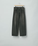 画像をギャラリービューアに読み込む, ssstein(シュタイン)のWIDE DENIM JEANS - BLACKの公式通販サイトsession福岡セレクトショップ
