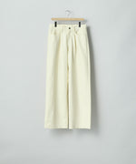 画像をギャラリービューアに読み込む, ssstein(シュタイン)のDOUBLE WEAVE COTTON ONE TUCK WIDE PANTS - CREAMの公式通販サイトsession福岡セレクトショップ
