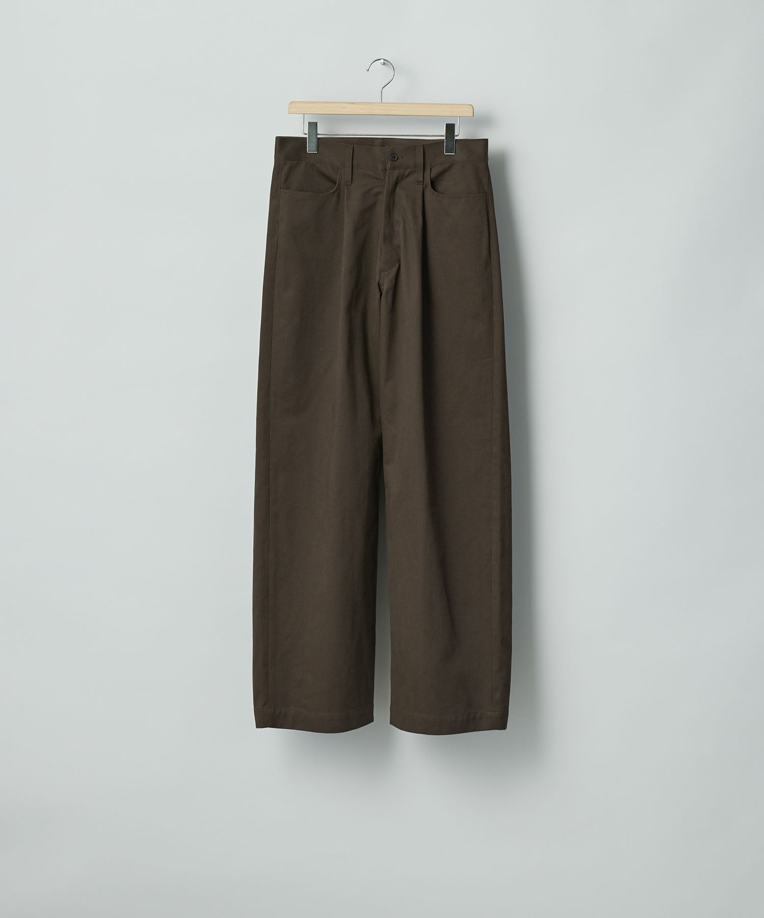 ssstein(シュタイン)のBRUSHED CHINO ONE TUCK WIDE PANTS - BROWNの公式通販サイトsession福岡セレクトショップ