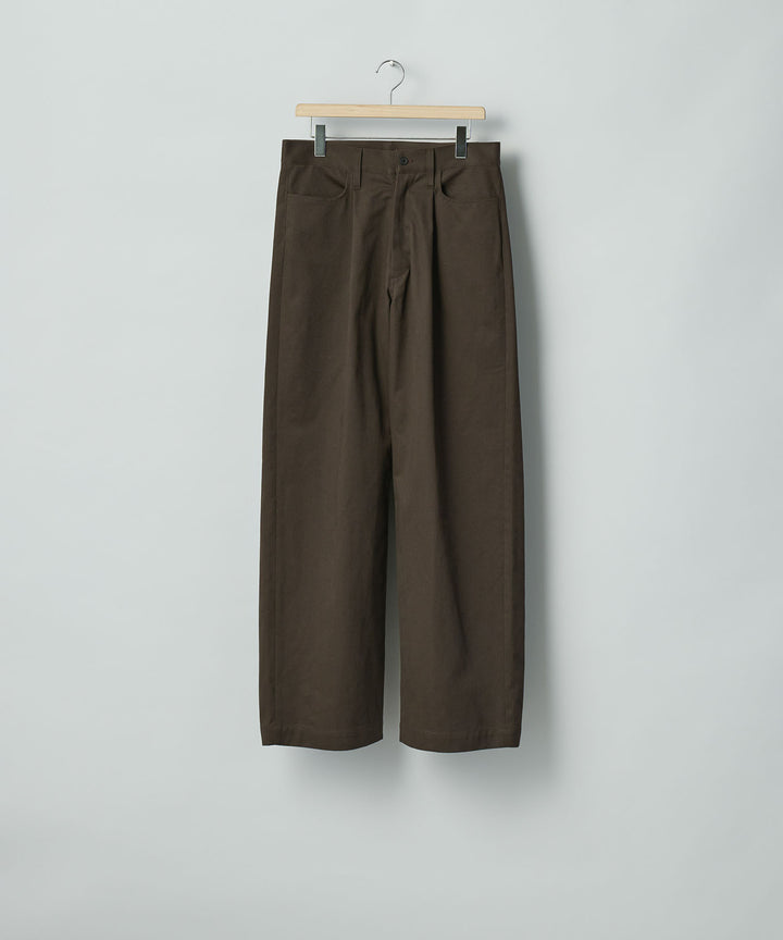 ssstein(シュタイン)のBRUSHED CHINO ONE TUCK WIDE PANTS - BROWNの公式通販サイトsession福岡セレクトショップ