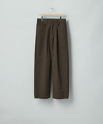 画像をギャラリービューアに読み込む, ssstein(シュタイン)のBRUSHED CHINO ONE TUCK WIDE PANTS - BROWNの公式通販サイトsession福岡セレクトショップ
