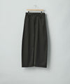 【ssstein】 COTTON SATIN ROUND PANTS - BLACK