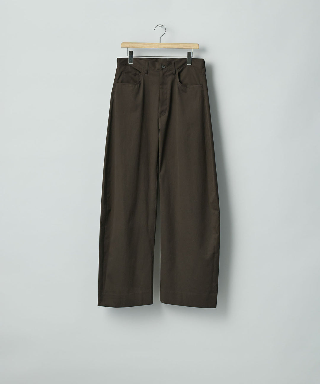 ssstein(シュタイン)のCOTTON SATIN ROUND PANTS - DARK BROWNの公式通販サイトsession福岡セレクトショップ