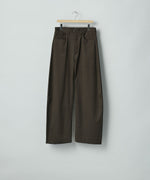 画像をギャラリービューアに読み込む, ssstein(シュタイン)のCOTTON SATIN ROUND PANTS - DARK BROWNの公式通販サイトsession福岡セレクトショップ
