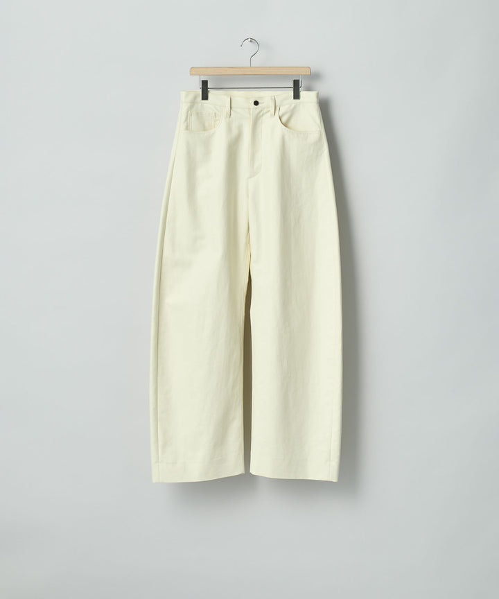 ssstein(シュタイン)のDOUBLE WEAVE COTTON ROUND PANTS - CREAMの公式通販サイトsession福岡セレクトショップ