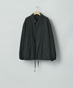 画像をギャラリービューアに読み込む, ssstein(シュタイン)のCOTTON RAYON VINTAGE COACH JACKET - BLACKの公式通販サイトsession福岡セレクトショップ

