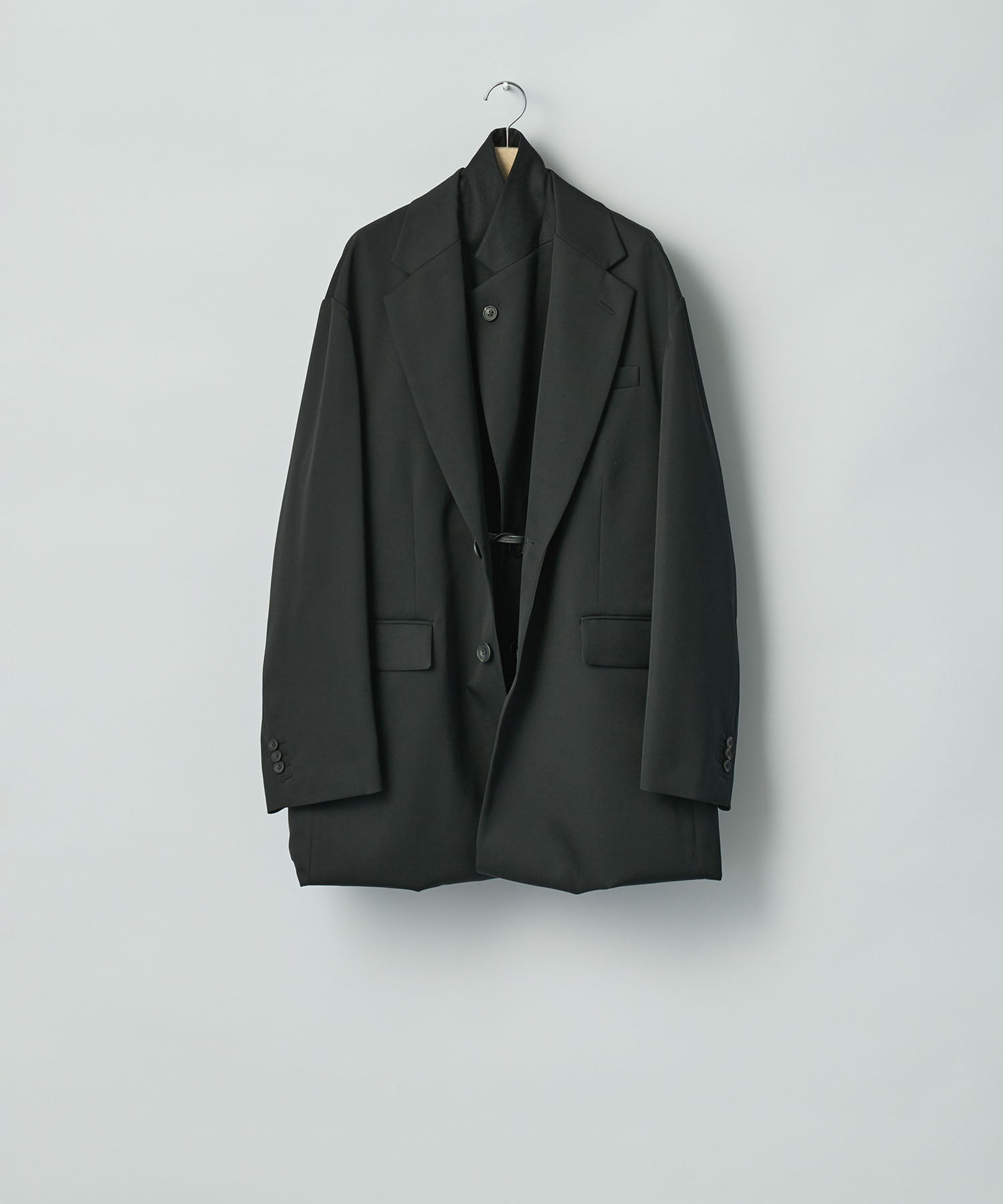 ssstein(シュタイン)のOVERSIZED LAYERED COMBINATION JACKET - BLACKの公式通販サイトsession福岡セレクトショップ