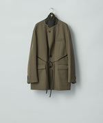 画像をギャラリービューアに読み込む, ssstein(シュタイン)のOVERSIZED SINGLE BREASTED LONG JACKET - DARK BEIGEの公式通販サイトsession福岡セレクトショップ
