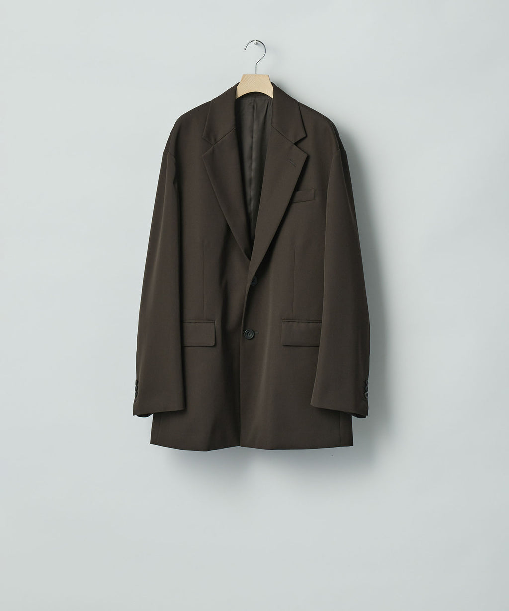 ssstein(シュタイン)のOVERSIZED SINGLE BREASTED LONG JACKET - DARK BROWNの公式通販サイトsession福岡セレクトショップ