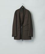 画像をギャラリービューアに読み込む, ssstein(シュタイン)のOVERSIZED SINGLE BREASTED LONG JACKET - DARK BROWNの公式通販サイトsession福岡セレクトショップ
