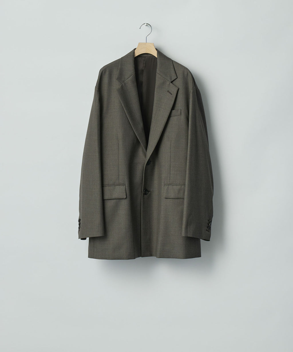 ssstein(シュタイン)のEXTRA FINE WOOL OVERSIZED SINGLE BREAST LONG JACKET - BROWN GREYの公式通販サイトsession福岡セレクトショップ