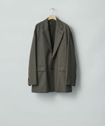 画像をギャラリービューアに読み込む, ssstein(シュタイン)のEXTRA FINE WOOL OVERSIZED SINGLE BREAST LONG JACKET - BROWN GREYの公式通販サイトsession福岡セレクトショップ
