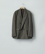 画像をギャラリービューアに読み込む, ssstein(シュタイン)のEXTRA FINE WOOL DOUBLE BREASTED BLAZER - BROWN GREYの公式通販サイトsession福岡セレクトショップ
